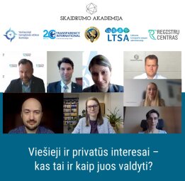 Dalyvauta renginyje „Viešieji ir privatūs interesai – kas tai ir kaip juos valdyti?“