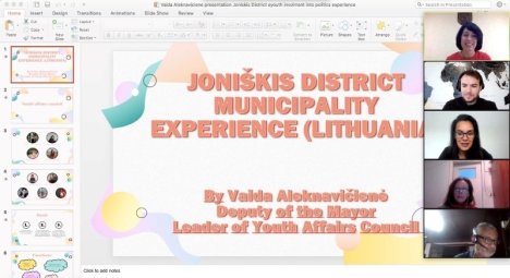 Jaunimo reikalų tarybos veikla pristatyta tarptautinėje konferencijoje