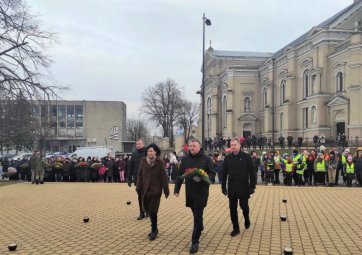 Iškilmingai paminėta Lietuvos valstybės atkūrimo diena