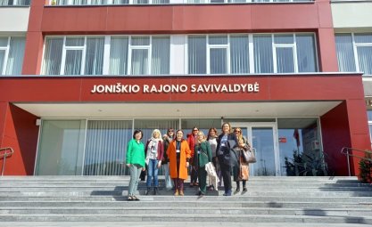 Erasmus+ projekto dalyvių vizitas Joniškio rajono savivaldybėje
