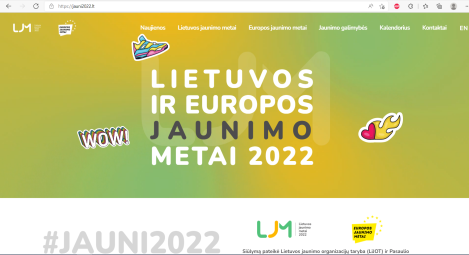 Jaunimo metams skirta interneto svetainė