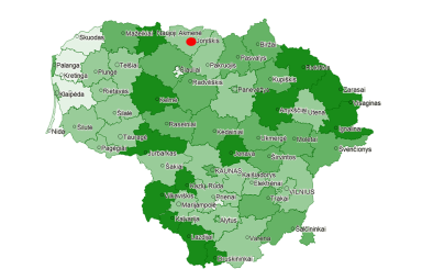 Didžiausias nedarbo mažėjimas fiksuojamas Joniškio rajone
