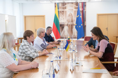 Novoselicos miesto merė susitiko su LR Seimo Pirmininke