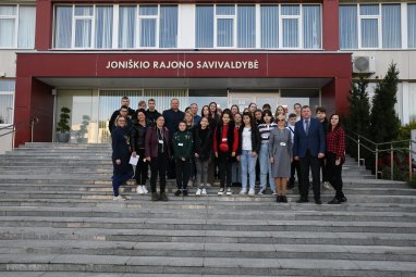 Erasmus+ projekto dalyvių vizitas Joniškio rajono savivaldybėje