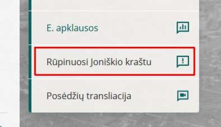 Apie pastebėtas problemas gyventojai gali pranešti formoje „Rūpinuosi Joniškio kraštu“