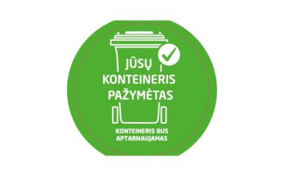 Gyventojų dėmesiui: bus ženklinami pakuočių ir stiklo atliekų konteineriai