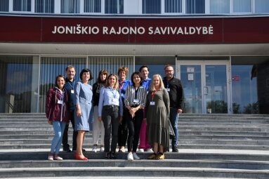 Tarptautinio projekto dalyviai lankėsi Joniškio rajono savivaldybėje