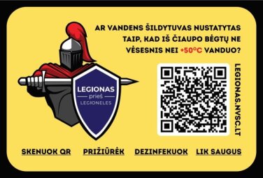 Informacija verslui apie legioneliozės prevenciją