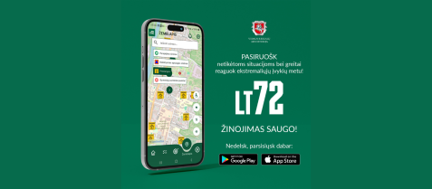 Mobili programėlė LT72 padės gyventojams geriau pasirengti ekstremaliosioms situacijoms
