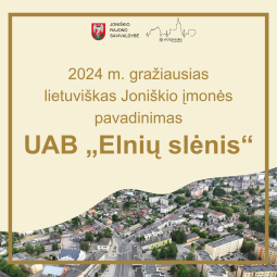Išrinktas 2024 m. gražiausias lietuviškas Joniškio įmonės pavadinimas!