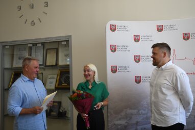 Joniškio rajono garbės ambasadoriaus ženklas įteiktas Gražvydui Kaškeliui