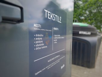 Pastatyti papildomi specialūs tekstilės atliekų surinkimo konteineriai 