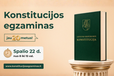 Jubiliejinis Konstitucijos egzaminas dedikuojamas Prezidento Valdo Adamkaus 100-mečiui įprasminti